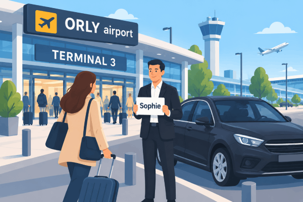 Votre chauffeur privé au Terminal 3 d’Orly