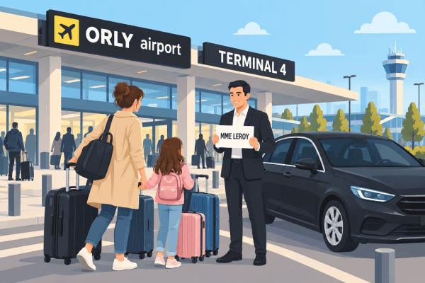 Votre chauffeur privé au Terminal 4 d’Orly