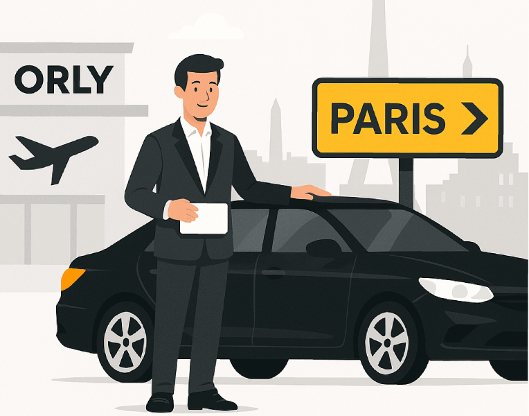 Transfert VTC Orly Paris centre dans les deux sens